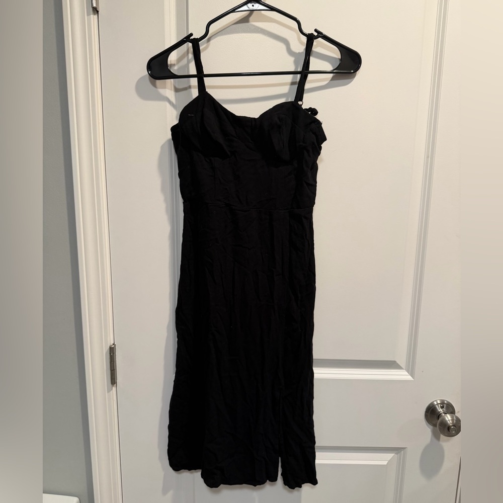 Lily Rose Black Midi Dress